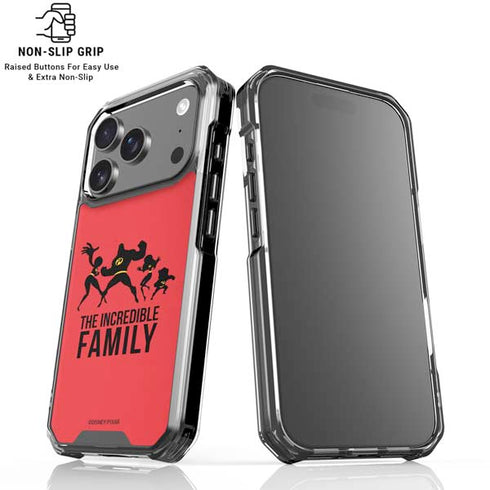 Disney The Incredibles Family Sillhouette iPhone 18 Pro Clear Case