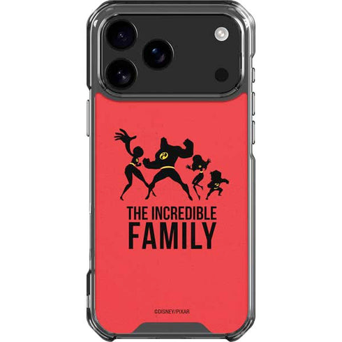 Disney The Incredibles Family Sillhouette iPhone 18 Pro Max Clear Case