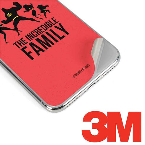 Disney The Incredibles Family Sillhouette iPhone XS Skin