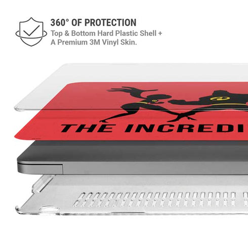 Disney The Incredibles Family Sillhouette MacBook Pro 14in (2021-24) Case plus Skin