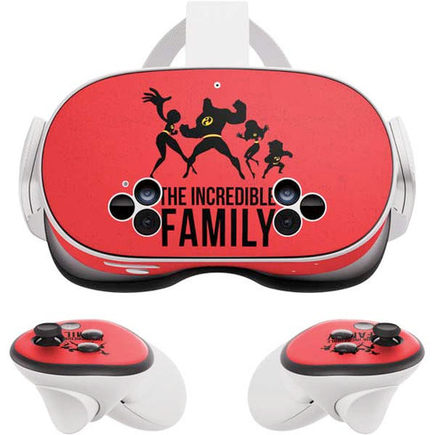 Disney The Incredibles Family Sillhouette Meta Quest 3S Skin