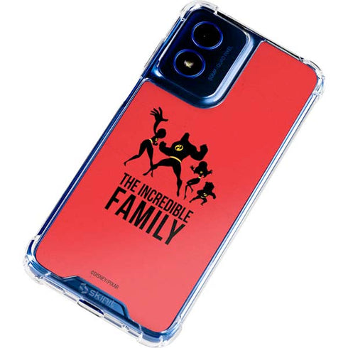 Disney The Incredibles Family Sillhouette Moto G 5G (2024) Clear Case