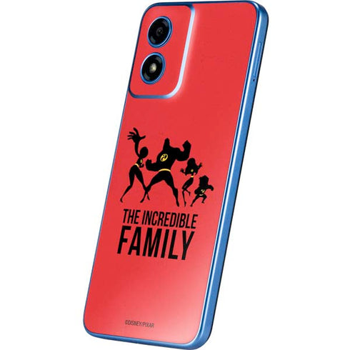 Disney The Incredibles Family Sillhouette Moto G Play 4G (2024) Skin
