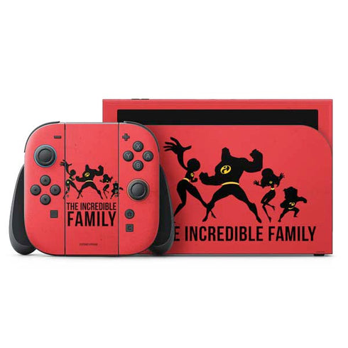 Disney The Incredibles Family Sillhouette Nintendo Skins