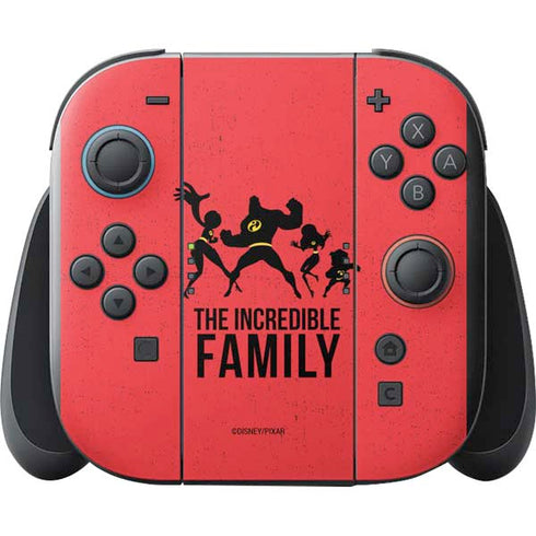 Disney The Incredibles Family Sillhouette Nintendo Switch 2 (2025) with Joy-Con Skin