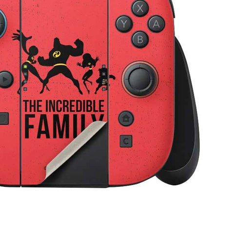 Disney The Incredibles Family Sillhouette Nintendo Switch 2 (2025) Joy-Con Controller Skin