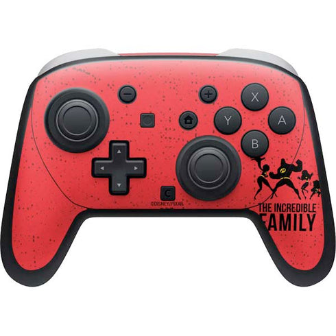 Disney The Incredibles Family Sillhouette Nintendo Switch 2 (2025) Pro Controller Skin