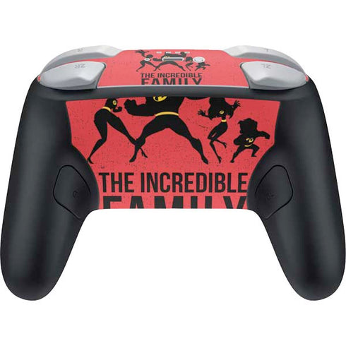 Disney The Incredibles Family Sillhouette Nintendo Switch 2 (2025) Pro Controller Skin