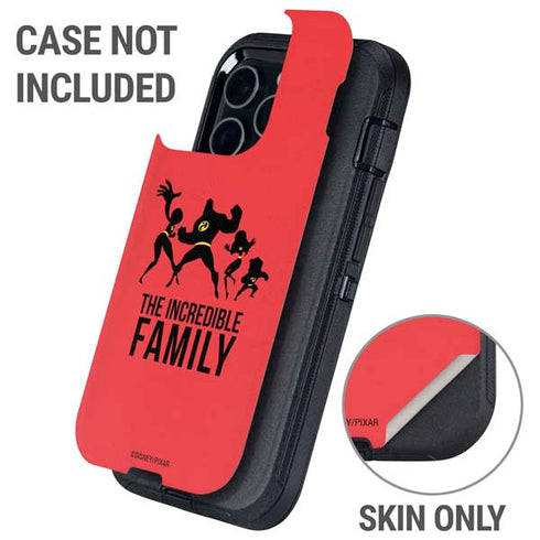 Disney The Incredibles Family Sillhouette Otterbox Defender iPhone Skin