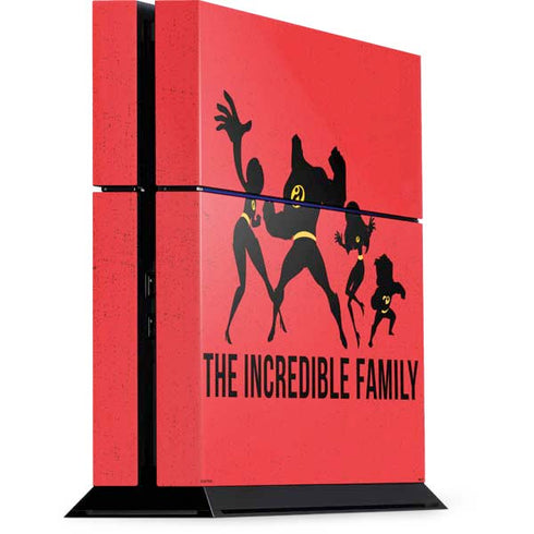 Disney The Incredibles Family Sillhouette PS4 Console Skin