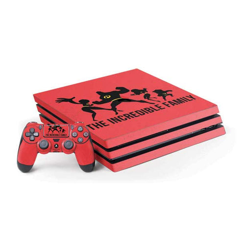 Disney The Incredibles Family Sillhouette PS4 Pro Bundle Skin