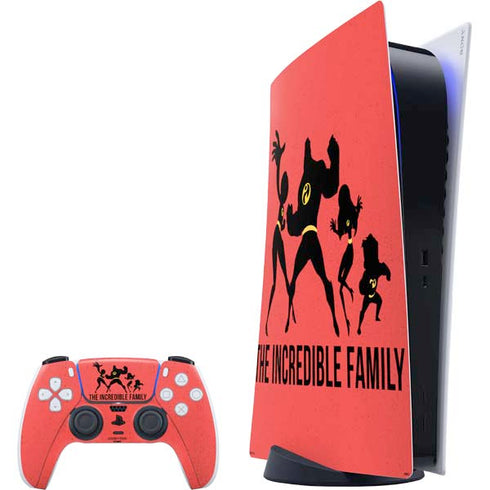 Disney The Incredibles Family Sillhouette PlayStation PS5 Skins