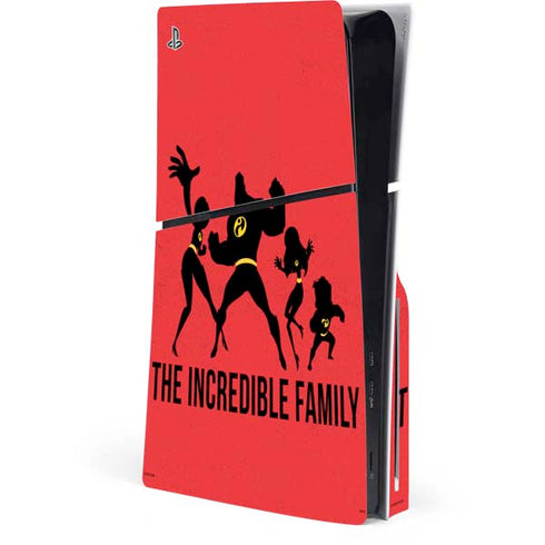 Disney The Incredibles Family Sillhouette PlayStation PS5 Skins