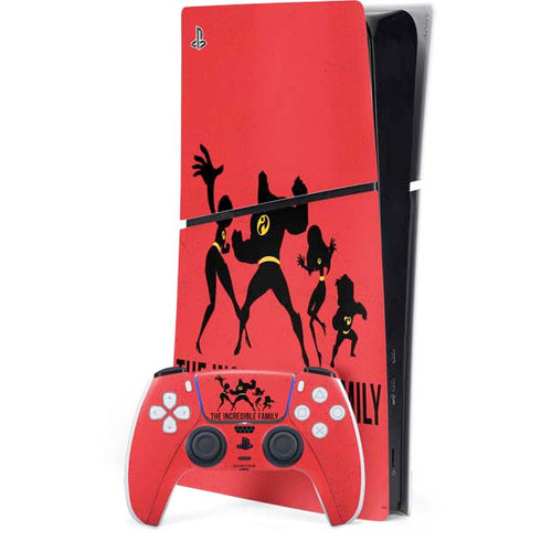 Disney The Incredibles Family Sillhouette PlayStation PS5 Skins