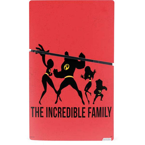 Disney The Incredibles Family Sillhouette PS5 Slim Digital Edition Console Skin