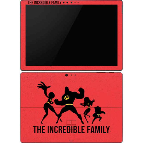 Disney The Incredibles Family Sillhouette Surface Pro 6 Skin