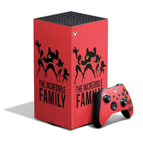 Disney The Incredibles Family Sillhouette XBox Series X Digital Edition Bundle Skin