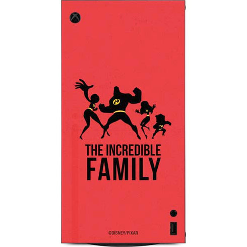 Disney The Incredibles Family Sillhouette XBox Series X Digital Edition Console Skin