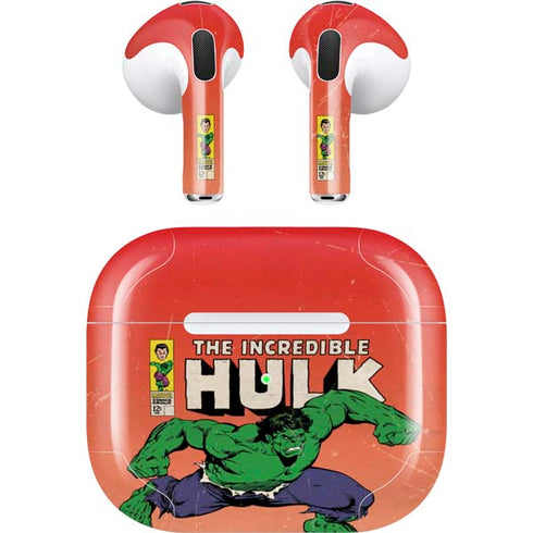 Marvel Classic Comics The Incredible Hulk Apple AirPods (3rd Gen 2021) Skin