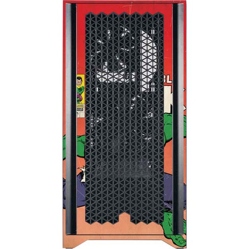 Marvel Classic Comics The Incredible Hulk Corsair 4000D Tempered Glass Mid-Tower ATX Case Skin
