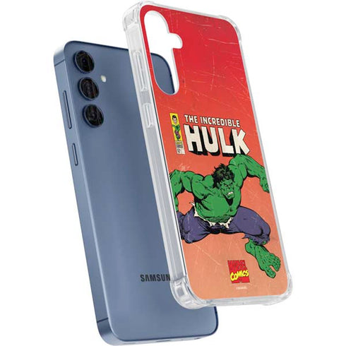 Marvel Classic Comics The Incredible Hulk Galaxy A55 5G Clear Case