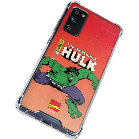 Marvel Classic Comics The Incredible Hulk Galaxy S20 FE Clear Case