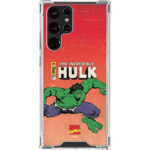 Marvel Classic Comics The Incredible Hulk Galaxy S22 Ultra Clear Case
