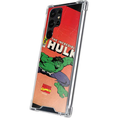 Marvel Classic Comics The Incredible Hulk Galaxy S22 Ultra Clear Case