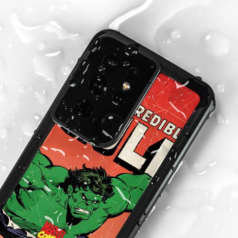 Marvel Classic Comics The Incredible Hulk Galaxy S24 Ultra Waterproof Case
