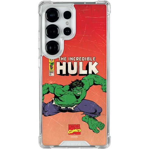 Marvel Classic Comics The Incredible Hulk Galaxy S25 Ultra Clear Case
