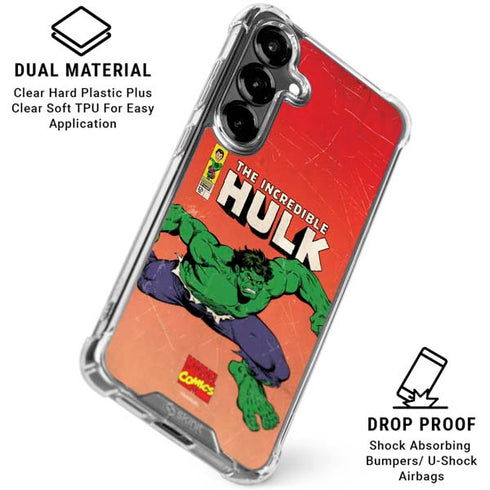Marvel Classic Comics The Incredible Hulk Galaxy S26 Plus Clear Case