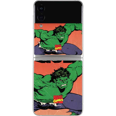 Marvel Classic Comics The Incredible Hulk Galaxy Z Flip3 5G Skin