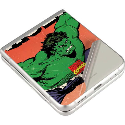 Marvel Classic Comics The Incredible Hulk Galaxy Z Flip3 5G Skin
