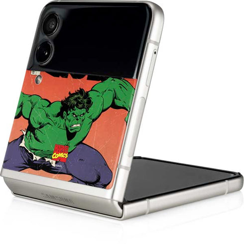 Marvel Classic Comics The Incredible Hulk Galaxy Z Flip3 5G Skin