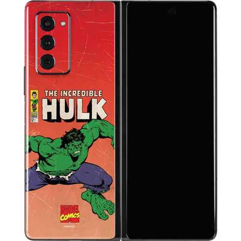 Marvel Classic Comics The Incredible Hulk Galaxy Z Fold2 5G Skin