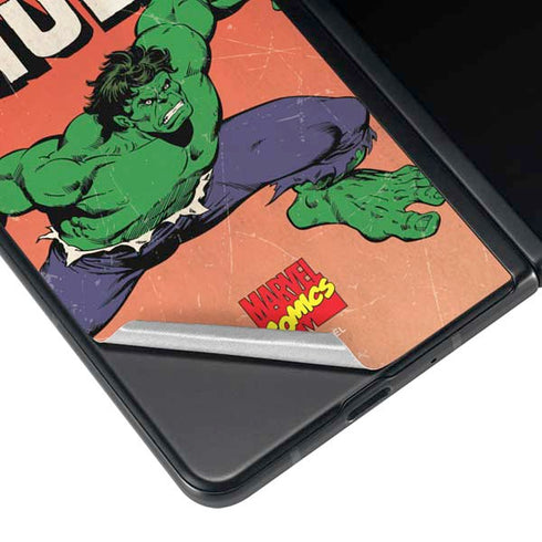 Marvel Classic Comics The Incredible Hulk Galaxy Z Fold3 5G Skin