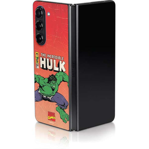 Marvel Classic Comics The Incredible Hulk Galaxy Z Fold5 5G Skin