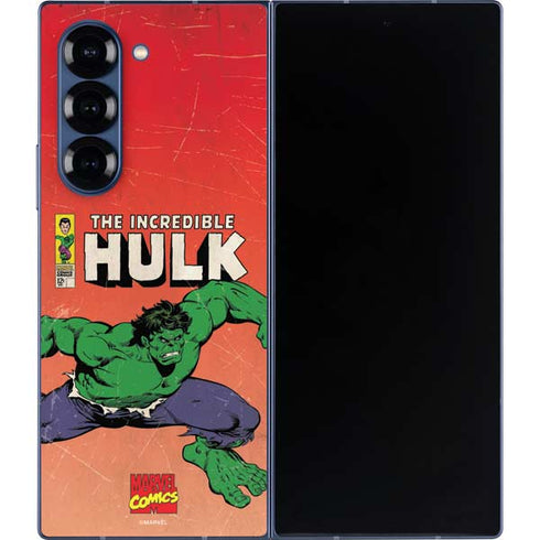 Marvel Classic Comics The Incredible Hulk Galaxy Z Fold6 Skin