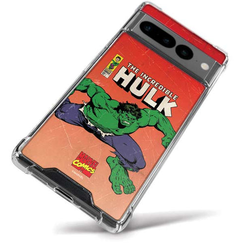 Marvel Classic Comics The Incredible Hulk Google Pixel 7 Pro Clear Case