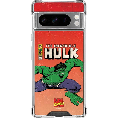 Marvel Classic Comics The Incredible Hulk Google Pixel 8 Pro Clear Case