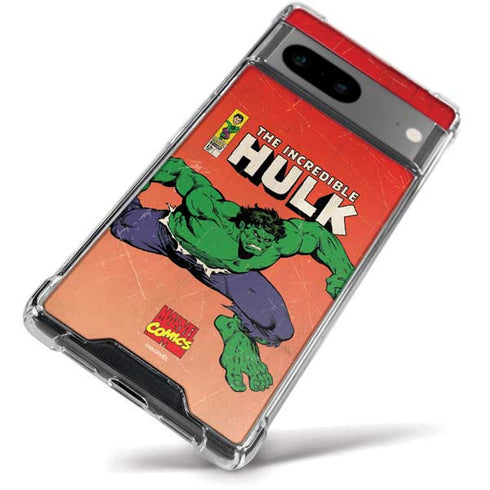 Marvel Classic Comics The Incredible Hulk Google Pixel 8a Clear Case