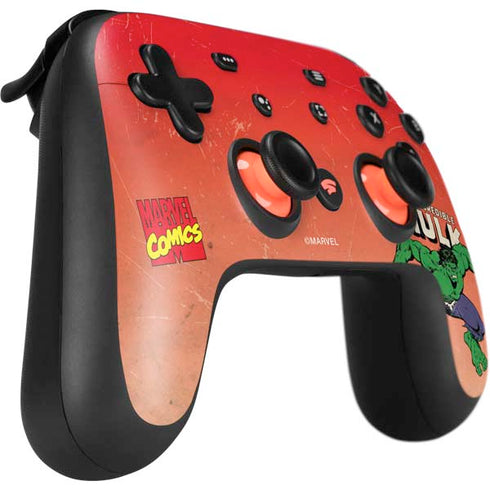 Marvel Classic Comics The Incredible Hulk Google Stadia Controller Skin