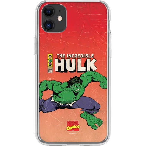Marvel Classic Comics The Incredible Hulk iPhone 11 Clear Case