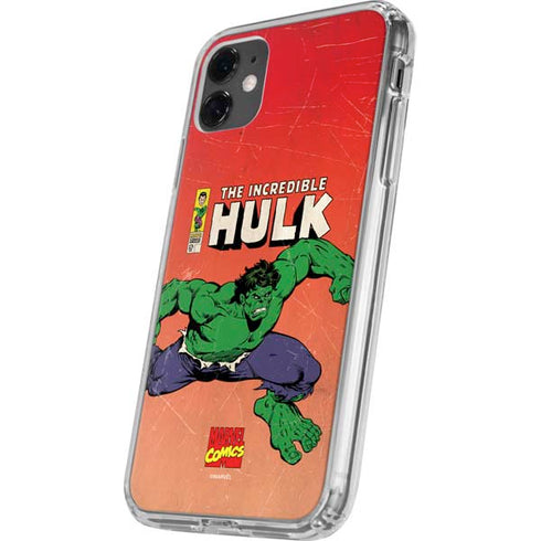 Marvel Classic Comics The Incredible Hulk iPhone 11 Clear Case