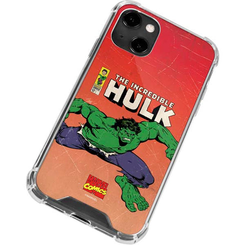 Marvel Classic Comics The Incredible Hulk iPhone 13 Clear Case