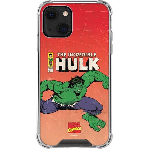 Marvel Classic Comics The Incredible Hulk iPhone 13 Mini Clear Case