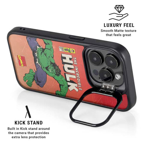 Marvel Classic Comics The Incredible Hulk iPhone 13 Pro Kickstand Case