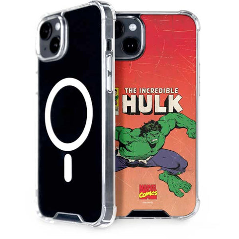 Marvel Classic Comics The Incredible Hulk iPhone 15 MagSafe Case