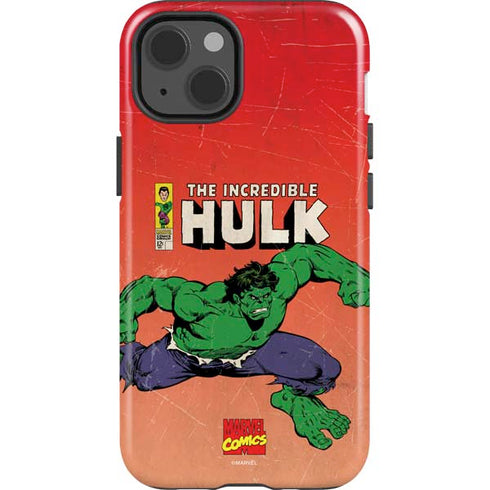 Marvel Classic Comics The Incredible Hulk iPhone 15 Plus Impact Case