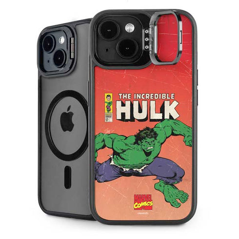 Marvel Classic Comics The Incredible Hulk iPhone 15 Plus Kickstand Case